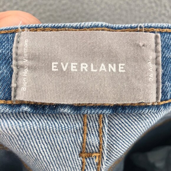Everlane Jeans Womens 26 Blue Light Wash Denim Ankle Skinny Leg Stretch Everyday - Picture 5 of 11